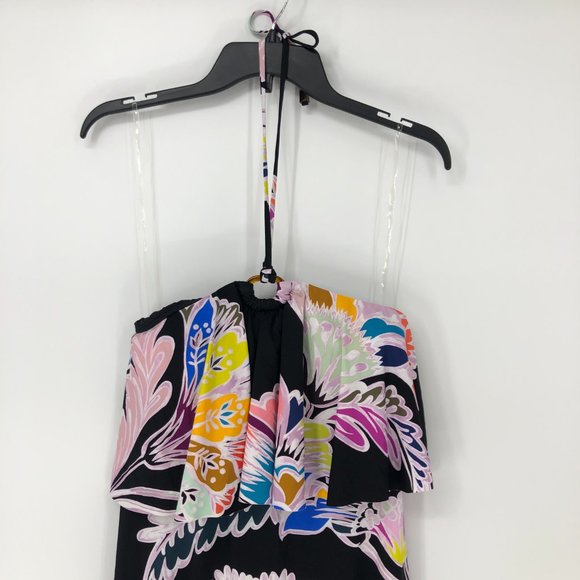 Trina Turk Floral Halter Swim Coverup Dress XS - Picture 4 of 12